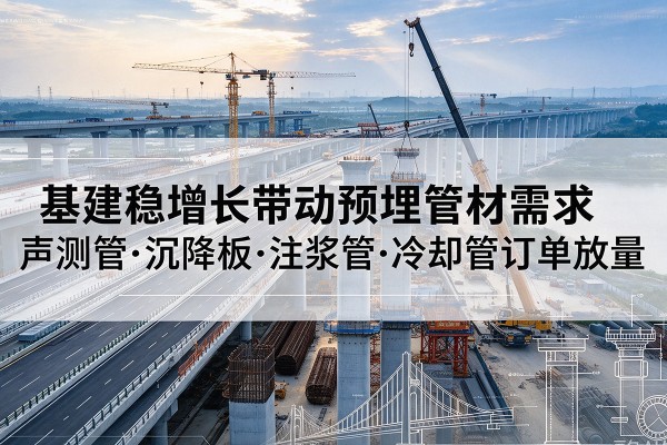 黎平基建稳增长带动预埋监测管材需求，声测管、沉降板、注浆管订单持续放量